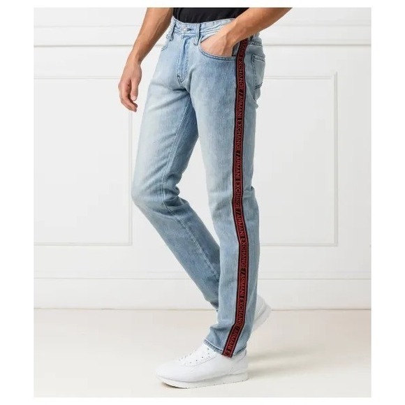 Armani Exchange Other - A/X J13 Slim Jeans light wash with Armani Exchange on the sides men's size 31